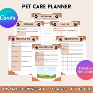 Pet Care Planner: The Ultimate Organizer for Pet Parents