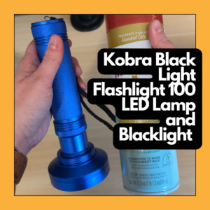 Kobra Black Light Flashlight 100 LED Lamp and Blacklight